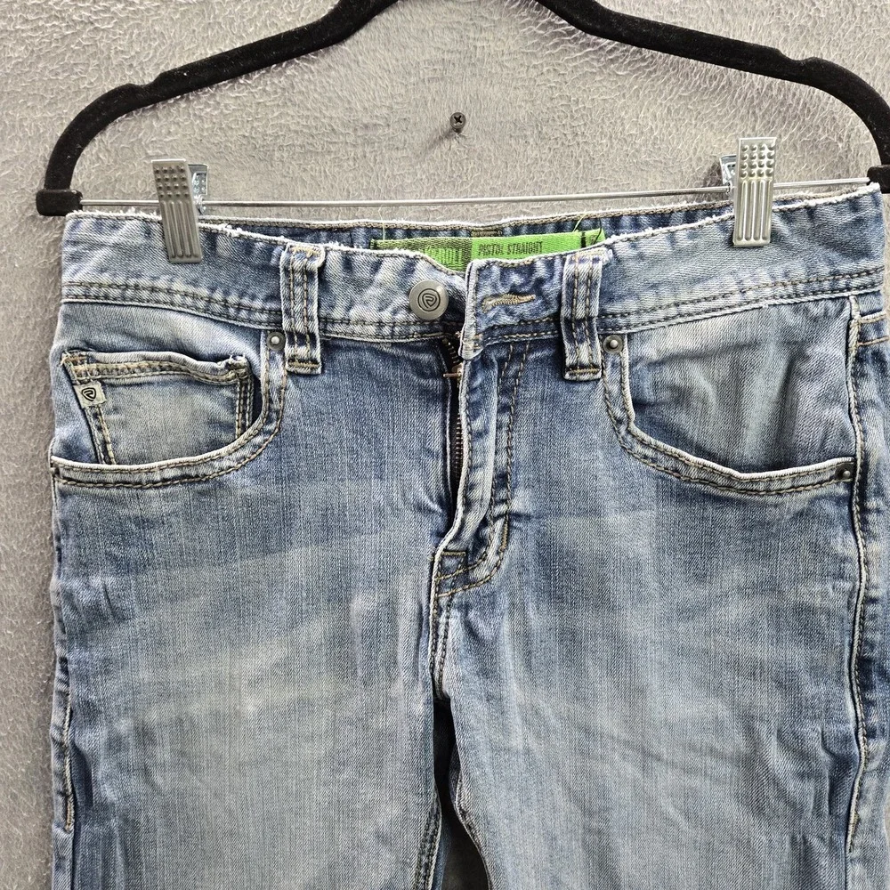 Rock & Roll Denim Men Jeans 30X30 Light Blue Pistol Straight Leg Petite READ